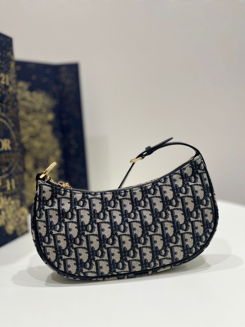 Dior Oblique Canvas Shoulder Bag